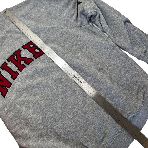 Vintage Early 00s Nike Grey Embroidered Spell Out Sweatshirt - Picture 9 of 10